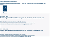 Desktop Screenshot of bsh-sturmflut.de